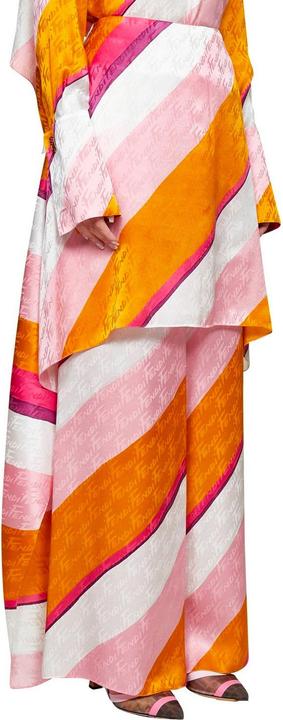 Actual product image Fendi Ff Color-Block Draped Trousers (42)
