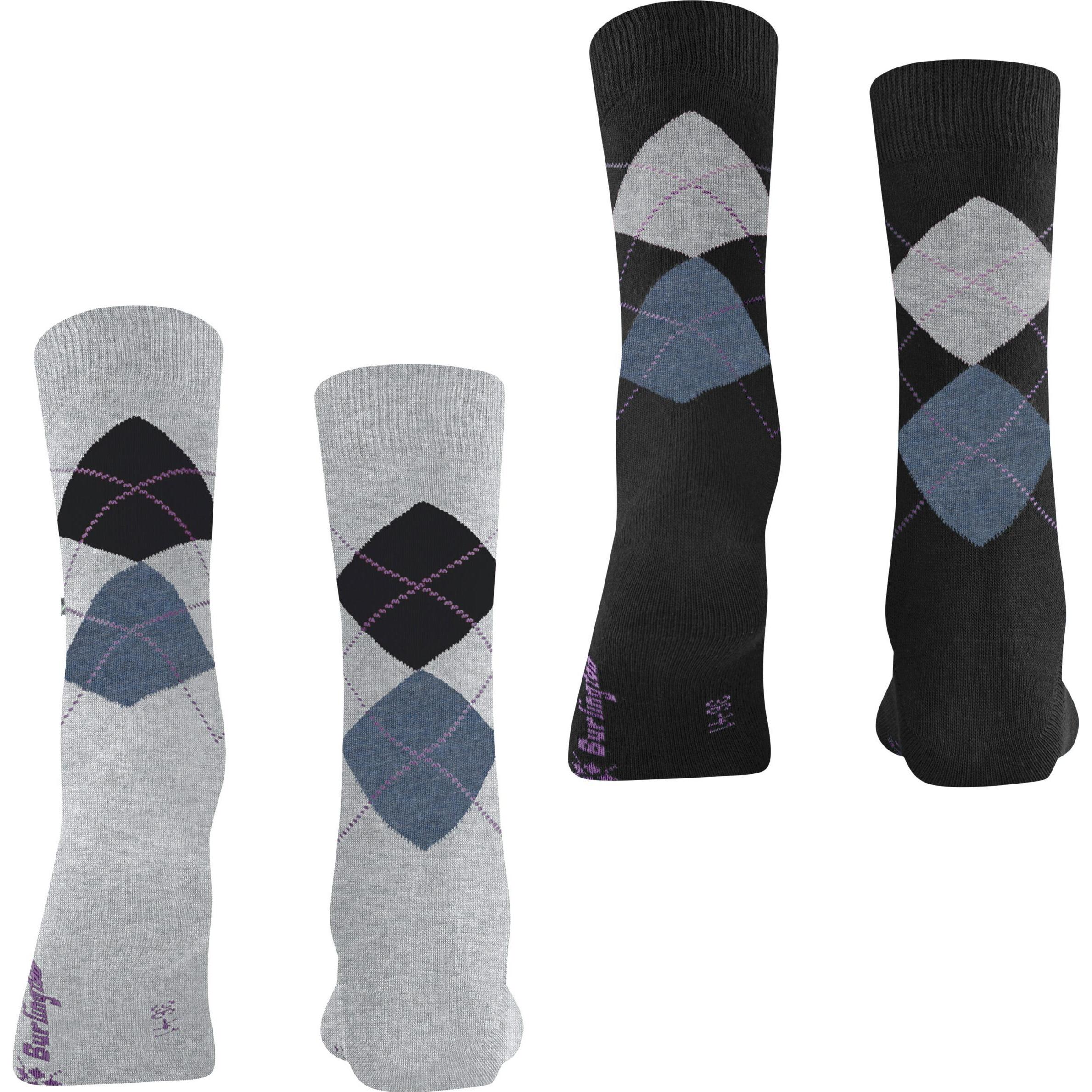 Thumbnail - Burlington, Damen, Socken, Socken Casual Bequem sitzend, Mehrfarbig, (2er Pack, 36 - 41)