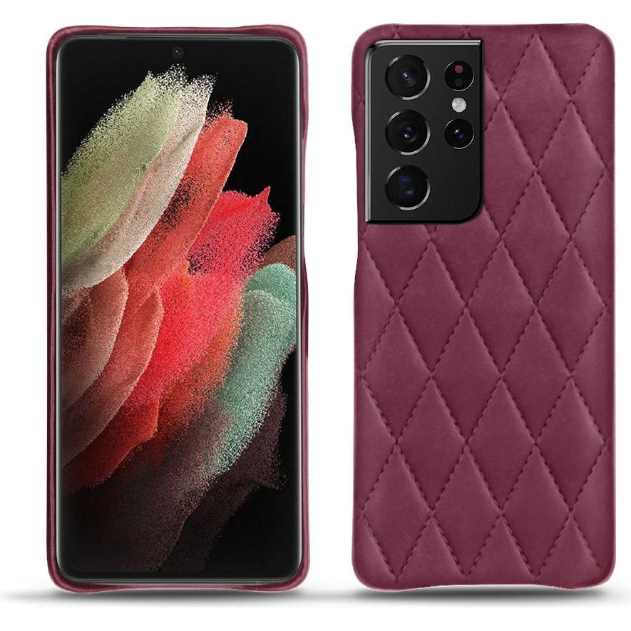 Noreve Lederschutzhülle (Samsung Galaxy S21 Ultra), Smartphone Hülle, Violett