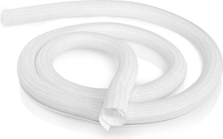 Produktbild Nedis Kabelmanagement | Hülse | 2.00 m | 1 Stück | max. Kabeldicke: 30 mm | Nylon | Weiss (Kabeldurchlass, 200 cm)