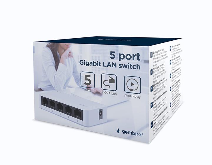 Actual product image Gembird NSW-G5-01 (5 ports)