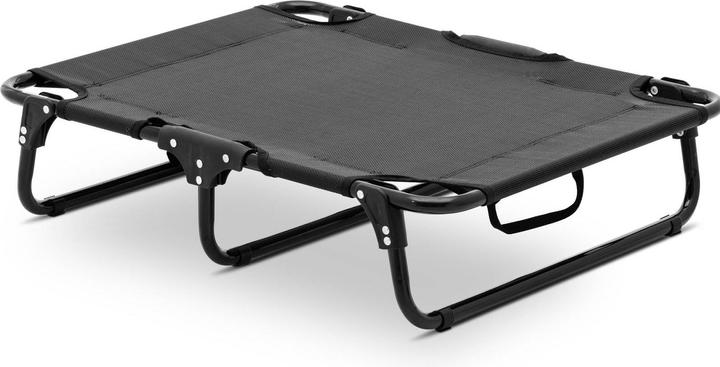 Wiesenfield Katzen- & Hundeliege Tierliege Outdoor 70.5 x 58 x 17 cm Stahl, Teslin schwarz (Katze, Hund)