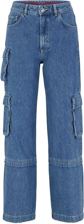 Immagine prodotto HUGO Gashia Jeans Distintivo in Pelle Vestibilità Rilassata Donna (25)