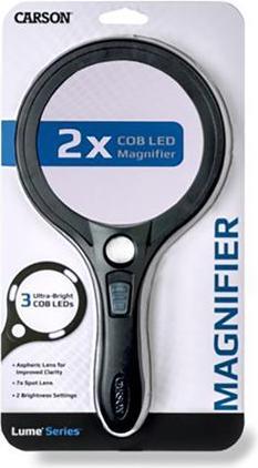 Immagine prodotto Carson Lente d'ingrandimento manuale asferica 2x110 mm AS-95 con LED