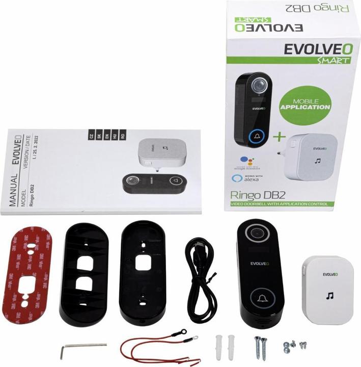Immagine prodotto Evolveo Ringo DB2 - videozvonek + zvonek + zásuvky (WiFi)