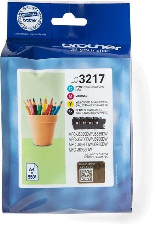 Actual product image Brother LC3217 Value Pack (M, C, Y, FC)