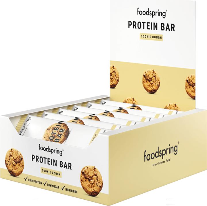 Immagine prodotto Foodspring Protein Bar (Pasta da biscotto, 12 pz., 720 g)