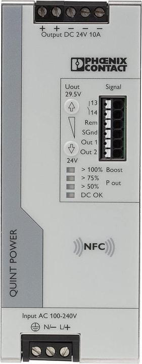 Image du produit Phoenix Contact Bloc d'alimentation sur profilé chapeau (DIN-Rail
