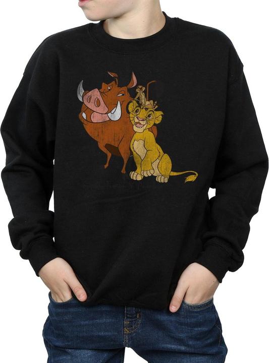 Actual product image The Lion King Boys Classic Simba Timon & Pumba Sweatshirt (140, 146)