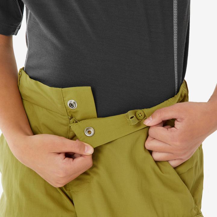 Actual product image Quechua Zip-Off-Hose Kinder Gr. 123–172 Wandern - MH500 khaki (140)