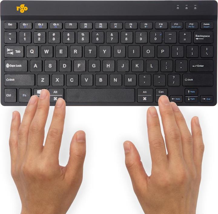 Actual product image R-Go Tools R-Go Keyboard Compact Break US Layout wireless black (US, Wireless)