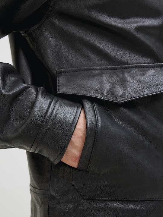Produktbild Jack & Jones Lederjacke Lederjacke (L)