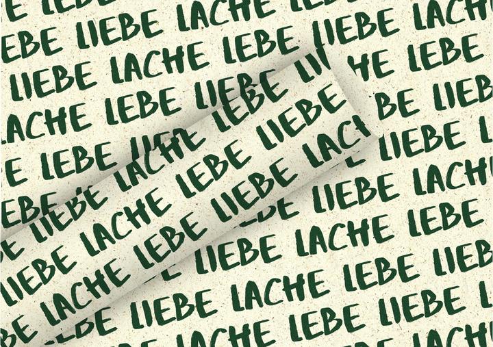 Immagine prodotto Braun + Company Rotolo di carta da regalo By Nature "Live Love" multicolore 150 x 70 cm (Carta da regalo, 1 x)