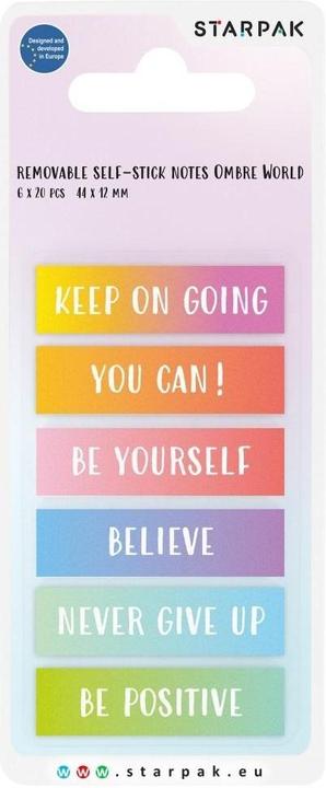 Energie-Label Starpak Haftnotizen - Ombré (12 x 44 mm)