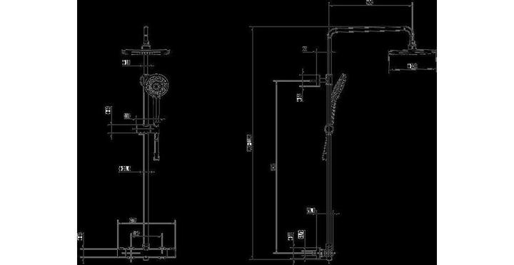 Produktbild Villeroy & Boch Universal Showers Duschsystem mit drei Funktionen für Wandmontage