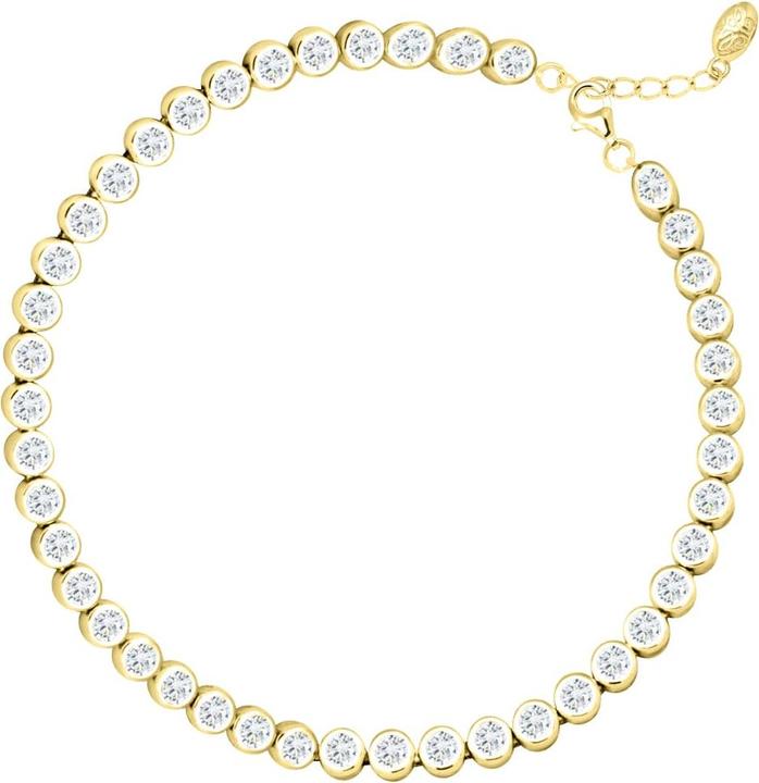 Immagine prodotto Candy Bracciale Nari, argento 925, placcato oro (20 cm, Placcato oro 18k, Argento 925)
