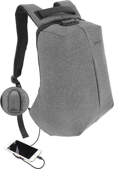 Actual product image Tellur 15.6 Notebook Backpack Antitheft V2, USB port, grey