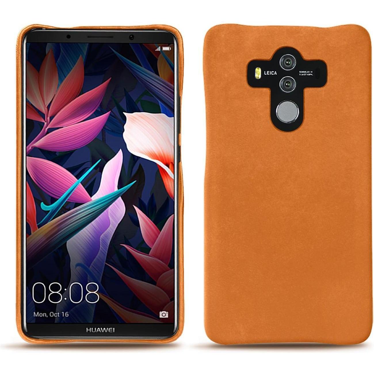 Noreve Lederschutzhülle (Huawei Mate 10 Pro), Smartphone Hülle, Orange