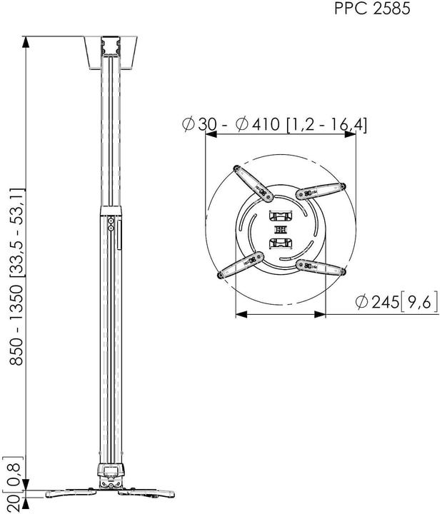 Produktbild Vogels Ppc 2585 (Decke)