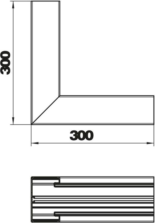 Image du produit OBO Bettermann OBO GA-SI70110EL Angle intérieur symétrique 70x110mm Alu EL (7 cm)