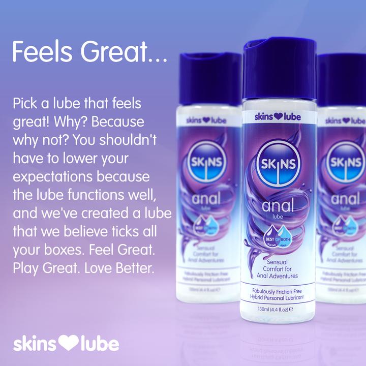 Produktbild Skins Anal» Sensual Comfort for Anal Adventures, 130ml Hybrid-Gleitgel (130 ml)
