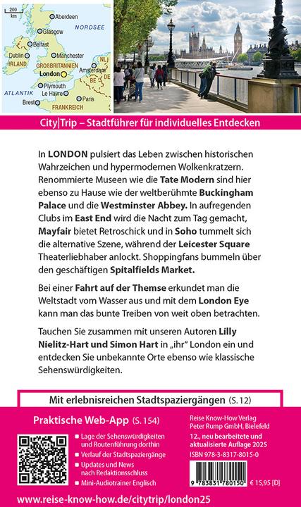 Productafbeelding CityTrip London (Duits, Lilly Nielitz-Hart, Simon Hart, 2025)