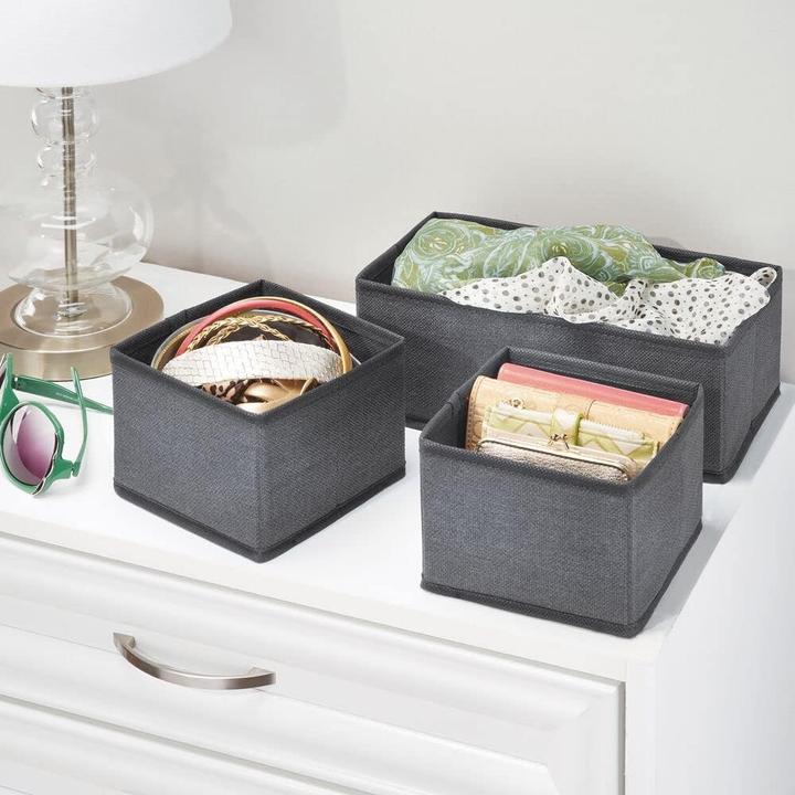 Actual product image MDesign 6er-Set Aufbewahrungs-Stoffboxen (6x)
