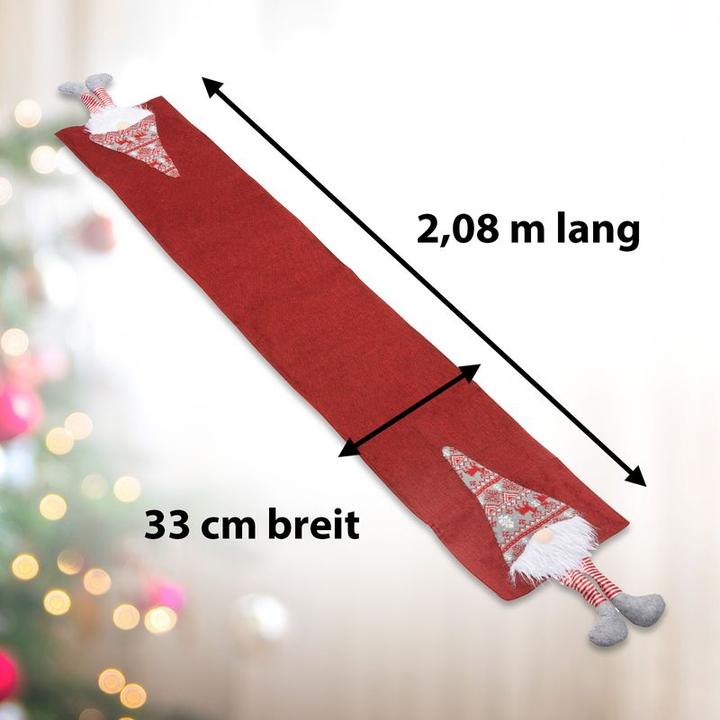 Produktbild Hermex Tischläufer mit Wichteln (33 x 208 cm)