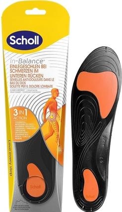 Actual product image Scholl InBalance insoles for lower back pain