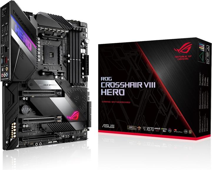Image du produit ASUS Rog Crosshair VIII Hero (AM4, AMD X570, ATX)