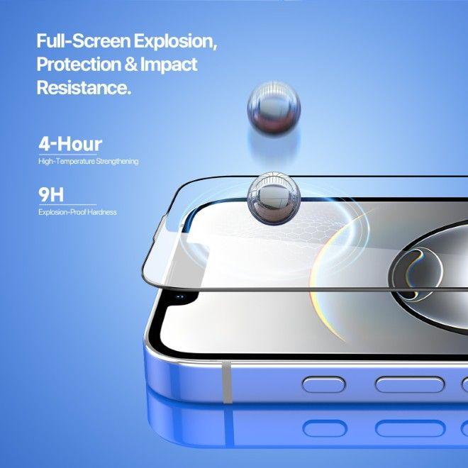 Actual product image Dux Ducis Roga Series Schutzglas mit Auto Alignment Kit (1 pcs., Apple iPhone 16e, Apple iPhone 17e)