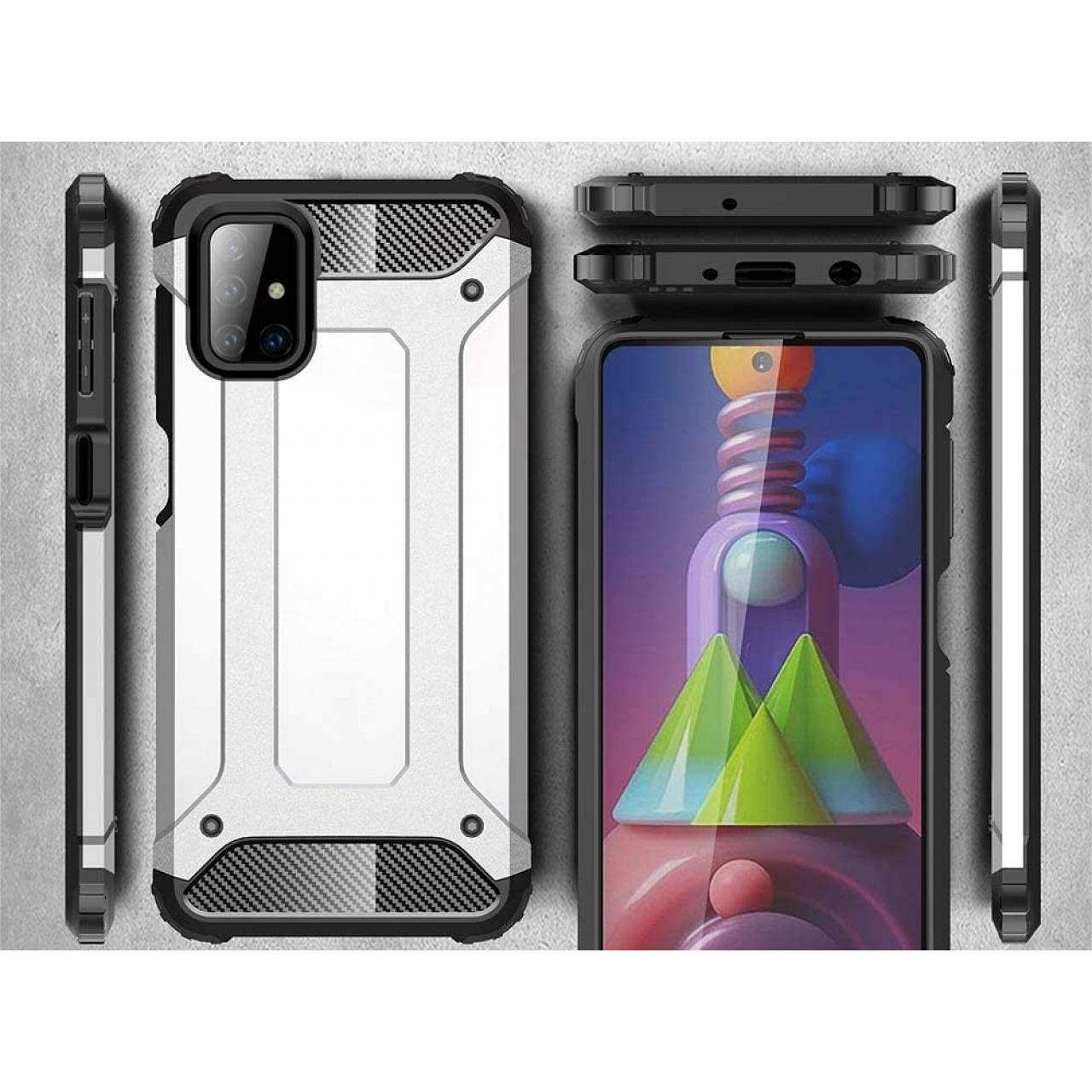 Thumbnail - Screenguard AdventureCase Samsung Galaxy M51 Hybrid Hülle (Samsung Galaxy M51), Smartphone Hülle, Schwarz