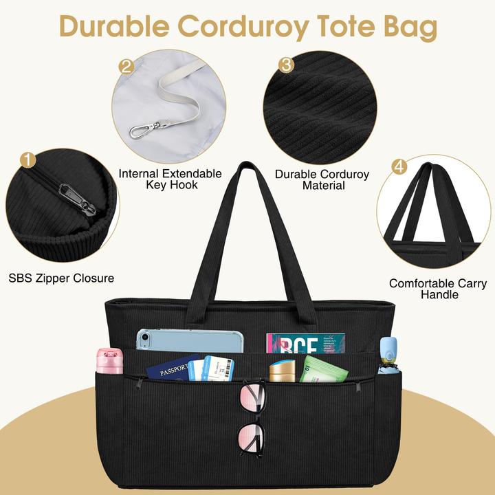 Produktbild Only-Bags.Store Grosse wasserdichte Strandtasche mit Reissverschluss