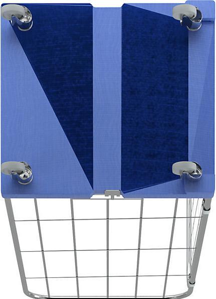 Immagine prodotto ESB Rollcontainer con ripiano inclinato, 3 lati, blu. (500 kg)