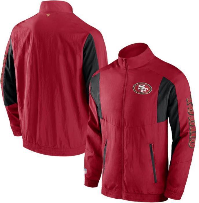 Fanatics San Francisco 49ers Woven Track Jacket L (L)
