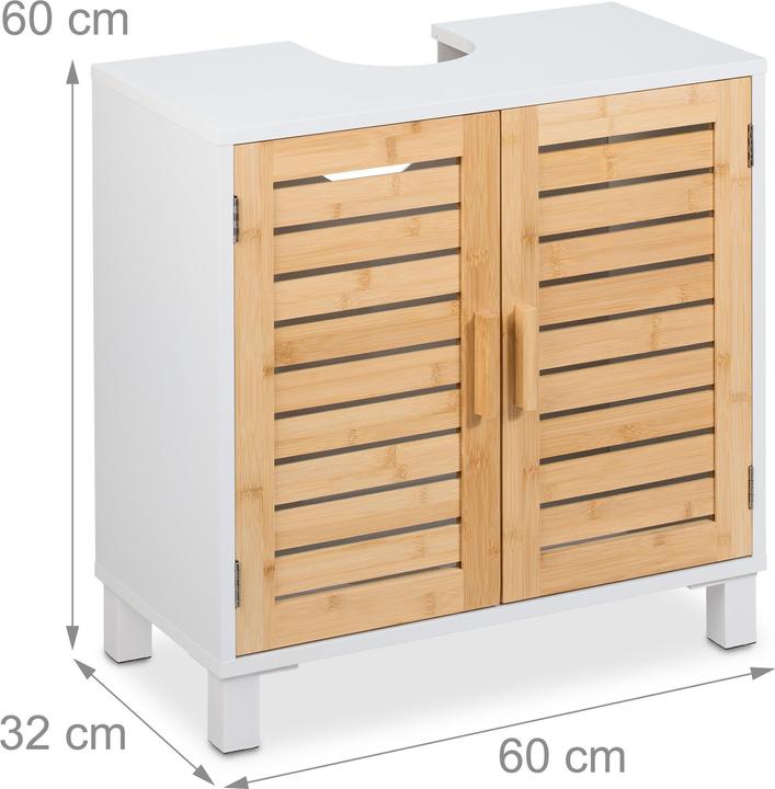 Produktbild Relaxdays Waschbeckenunterschrank (60 x 32 x 60 cm)