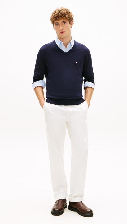 Actual product image Tommy Hilfiger Essential Cotton V Neck (S)