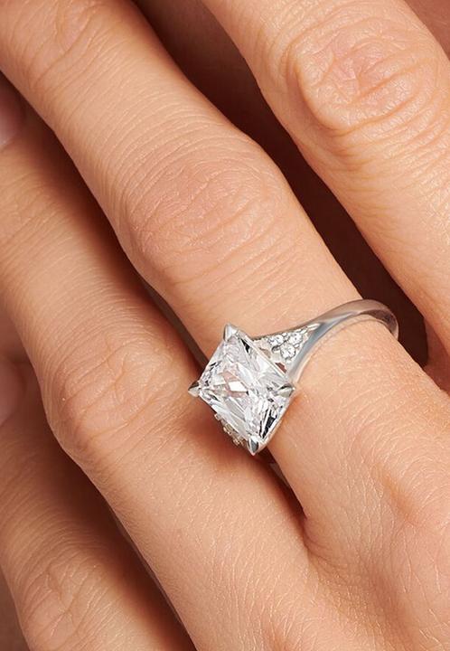 Produktbild Thomas Sabo Ring Weisser Stein Silber (52, 925 Silber)