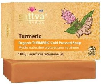 Actual product image Sattva Ayurveda Sattva Organic Cold-Processed Soap Turmeric 100g (Liquid soap)