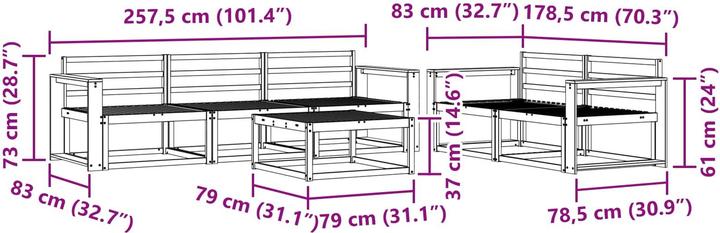 Produktbild vidaXL Outdoor-Sofagarnitur
