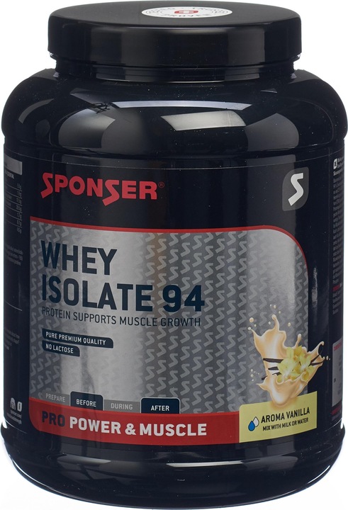 Sponser Isolat de lactosérum 94 (Vanille, 1 pcs, 850 g)
