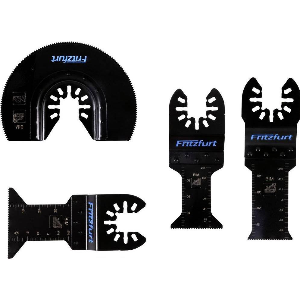 Fritzfurt, Elettroutensile multifunzionale, 3501-2014 Bimetall Multifunktionswerkzeug-Zubehör-Set 4teilig 1 St.