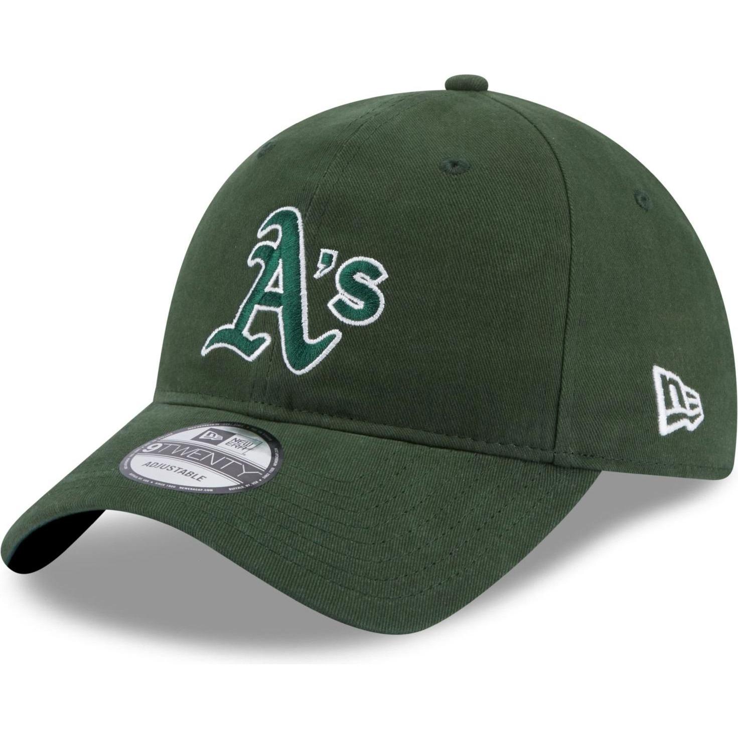 New Era, Herren, Cap, 9Twenty Strapback Script Oakland Athletics, Grün, (One Size)