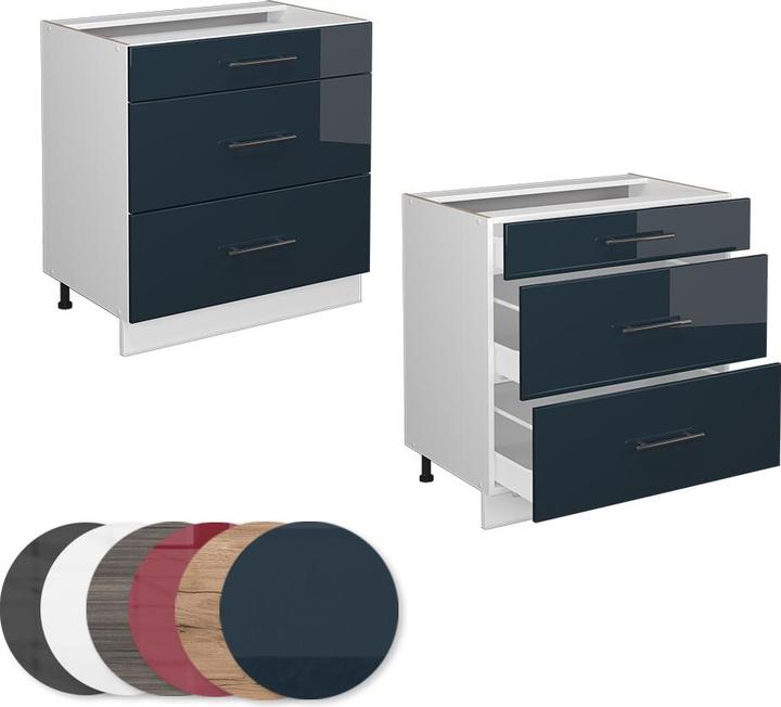 Dunkelblau hochglanz