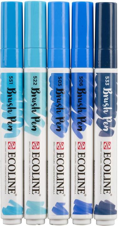 Actual product image Talens Brush Pen Set (White, Multicoloured, 5 x)