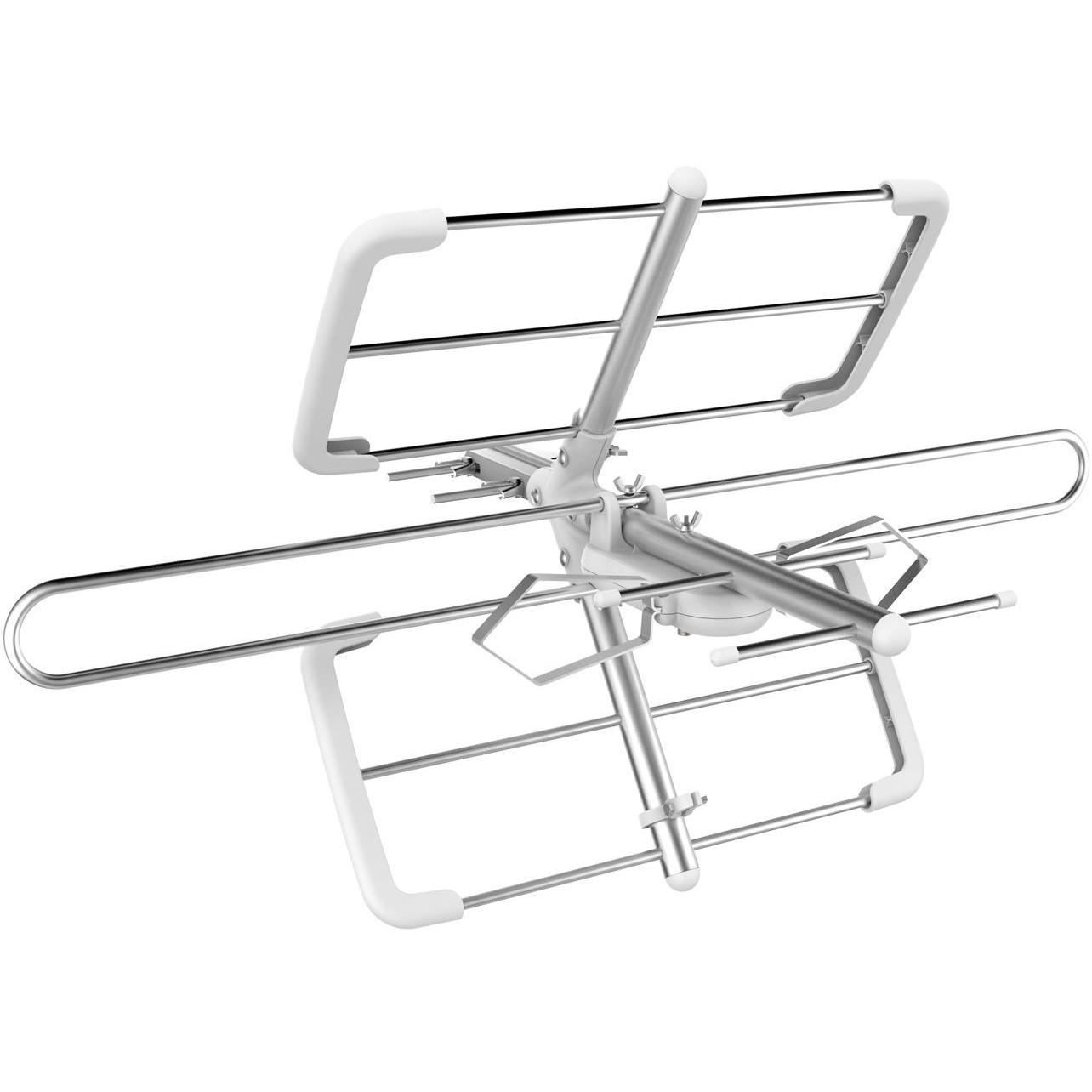 Spacetronik Antena RTV Antena DVB-T EOS Combo Weiss (Parabolantenne, 25 dB, DVB-T / -T2), SAT Spiegel + SAT Antennen, We...