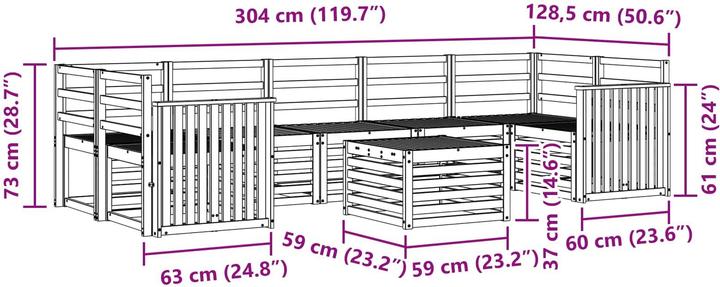 Produktbild vidaXL Outdoor-Sofa