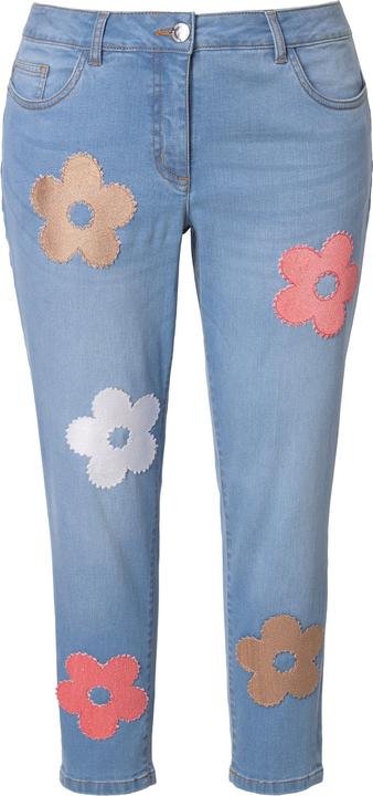 Image du produit Miamoda Skinny-Jeans, 3D-Blüten, 5-Pocket (52)