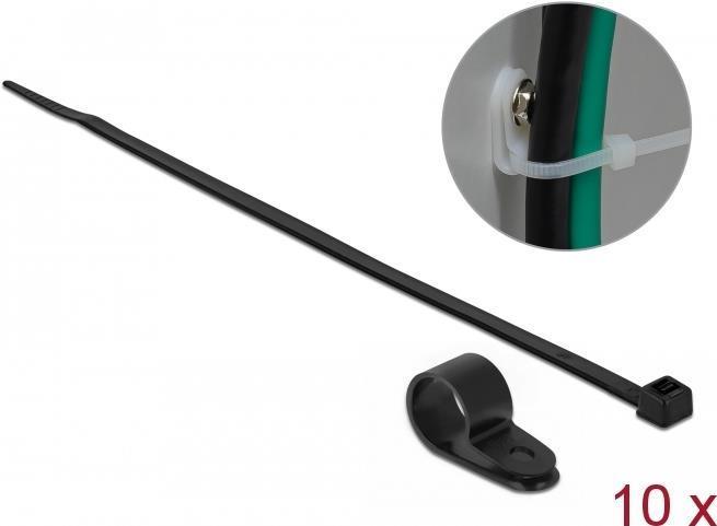 Immagine prodotto Delock Kit di fascette - 35 cm - Nero (350 mm, 10 pz.)
