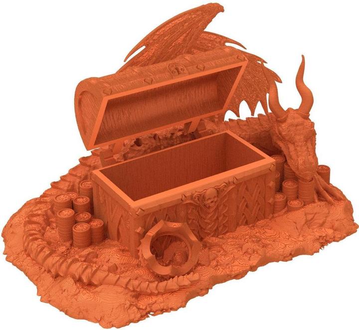 Produktbild Feldherr Fates End Dice Jail Dragon Hoard, kirschrot, 3D gedruckt (Kunststoff)